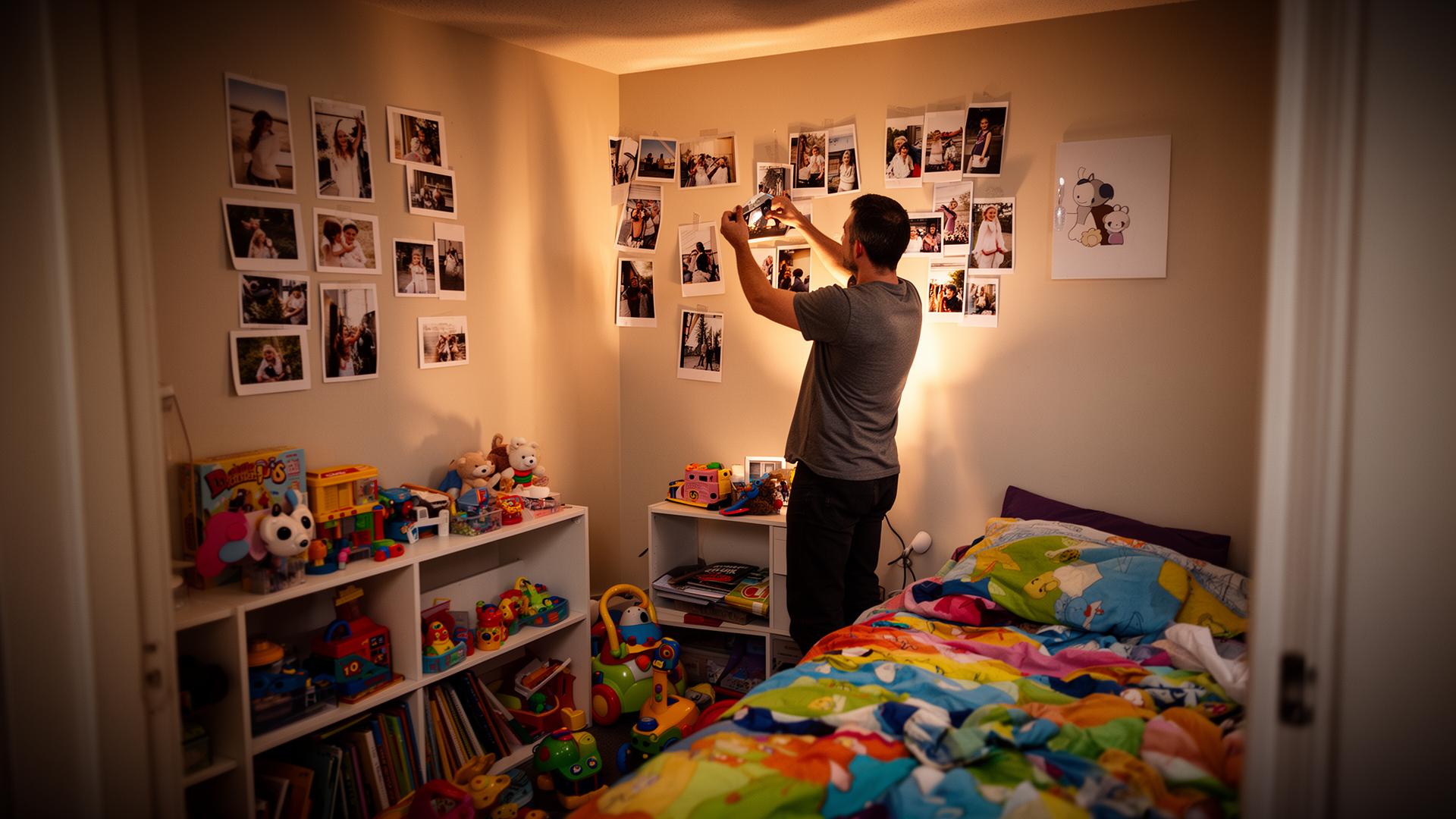 Father unpacking in new apartment with kids helping - starting fresh
